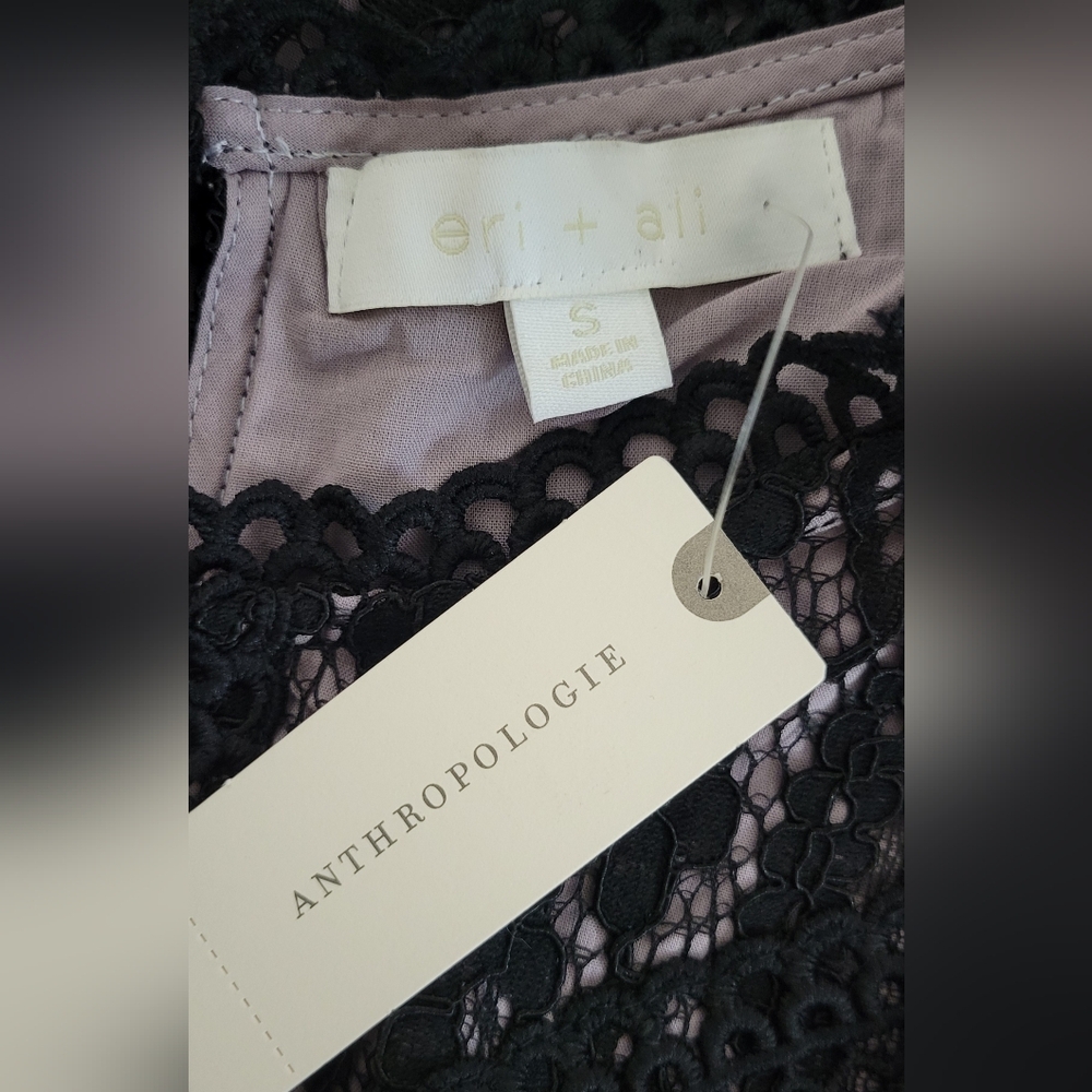 NWT Eri +Ali Anthropolgie Lace Top - Picture 3 of 7